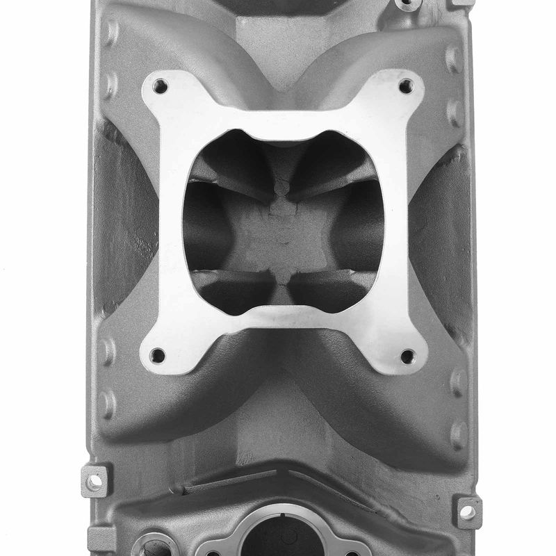 Vortec Single Plane Small Block High Rise Intake Manifold for Chevy 350 Aluminum
