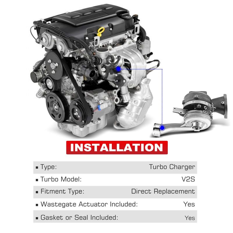 High Pressure Turbo Turbocharger for Ford F-250 08-10 Powerstroke Diesel 6.4L