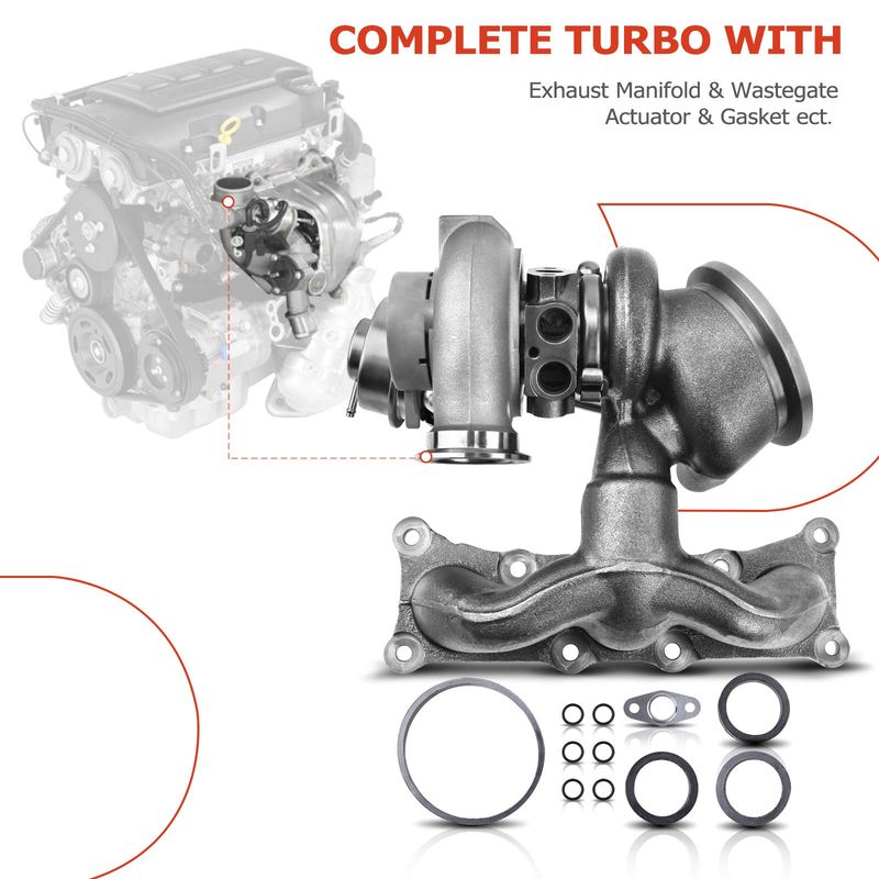 Turbo Turbocharger for BMW X6 2008-2016 740i 740Li xDrive N54 TD03 Zylinder 1-3