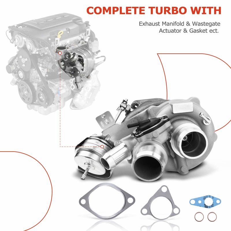Driver Turbo Turbocharger for Ford F-150 2011-2012 3.5L K0CG Turbo Ecoboost