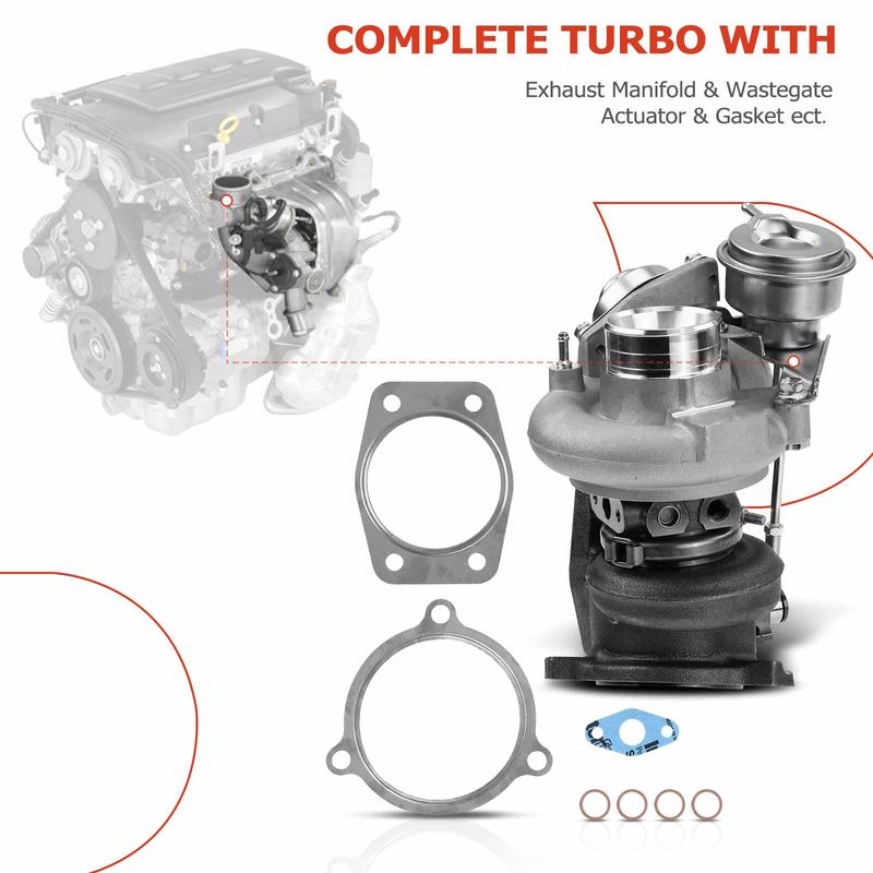 Turbo Turbocharger for Volvo C70 2001-2004 S60 S70 V70 L5 2.4L B5244T TD04HL-13T