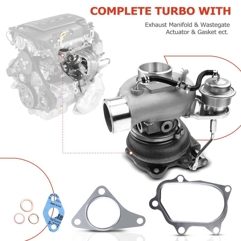 Turbo Turbocharger with Gasket for Subaru Impreza 2008-2014 H4 2.5L RHF55 VF48