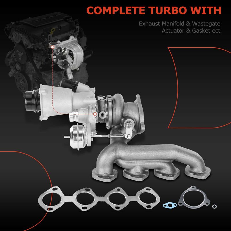 Turbo Turbocharger with Gasket for Mercedes-Benz C250 W212 2012-2015 E250 1.8L