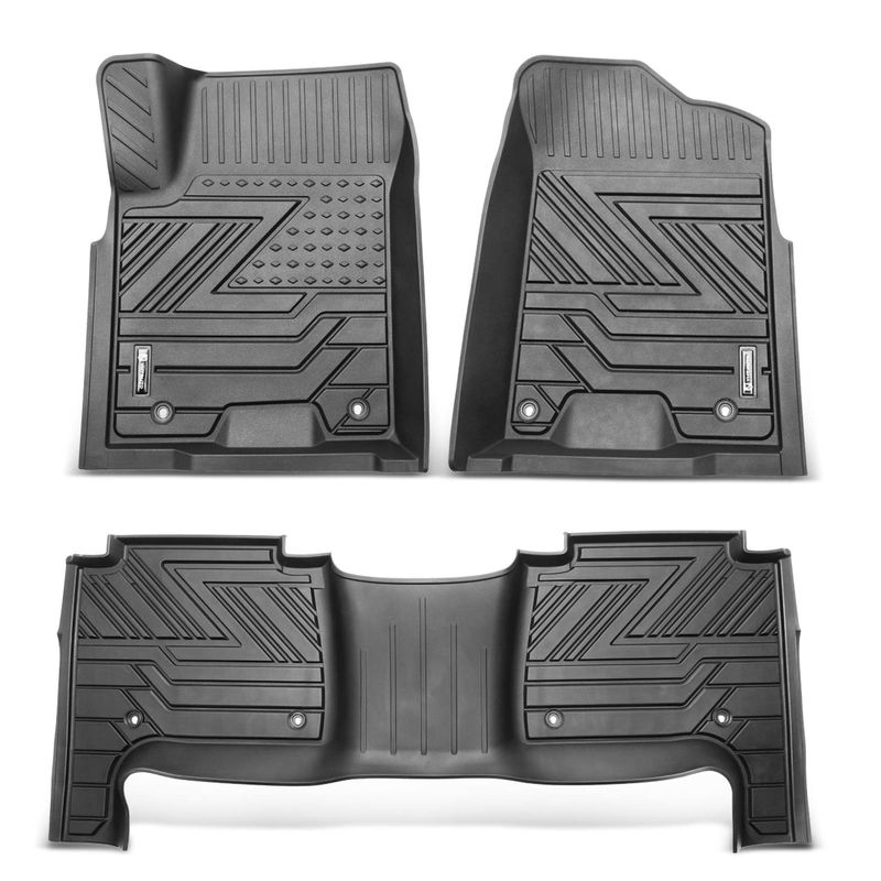 3x Front & Rear Black Floor Mats Liners for Nissan Pathfinder 1987-2018 Pickup