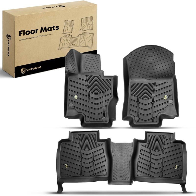 3x Front & Rear Black Floor Mats Liners for Mercedes-Benz V167 GLE350 GLE450 2020