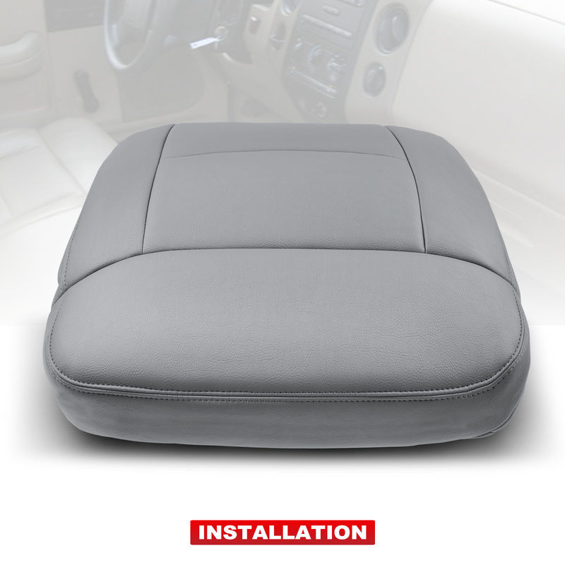 Front Driver Seat Cover for Ford F-150 2004 2005 2006-2008 Medium Flint Gray