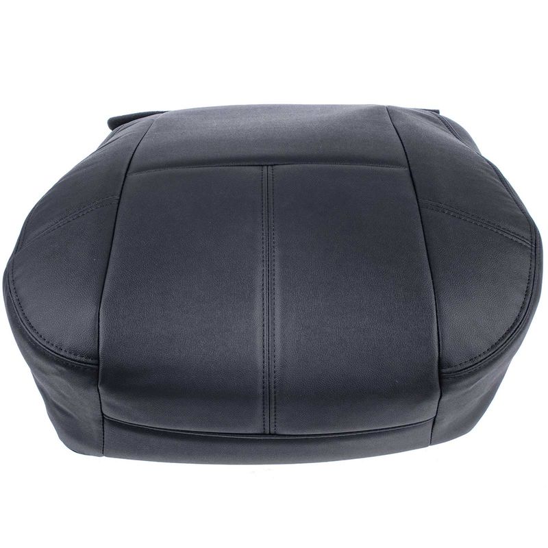 Front Driver Seat Cover for Chevy Silverado 1500 07-13 GMC Sierra Ebony Black