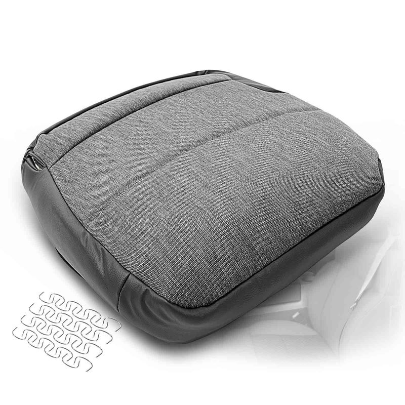 Steel Gray Front Driver Seat Bottom Cover for Isuzu NPR 1995-2006 GMC W4500