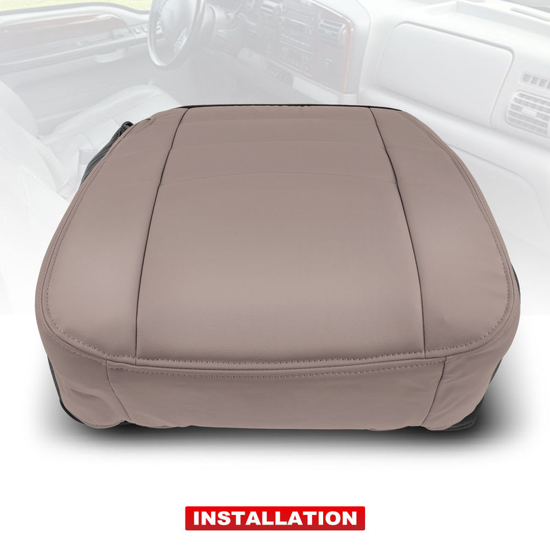 Front Driver Seat Cover for Ford F-250 F-350 Super Duty 02-07 Med Parchment Tan