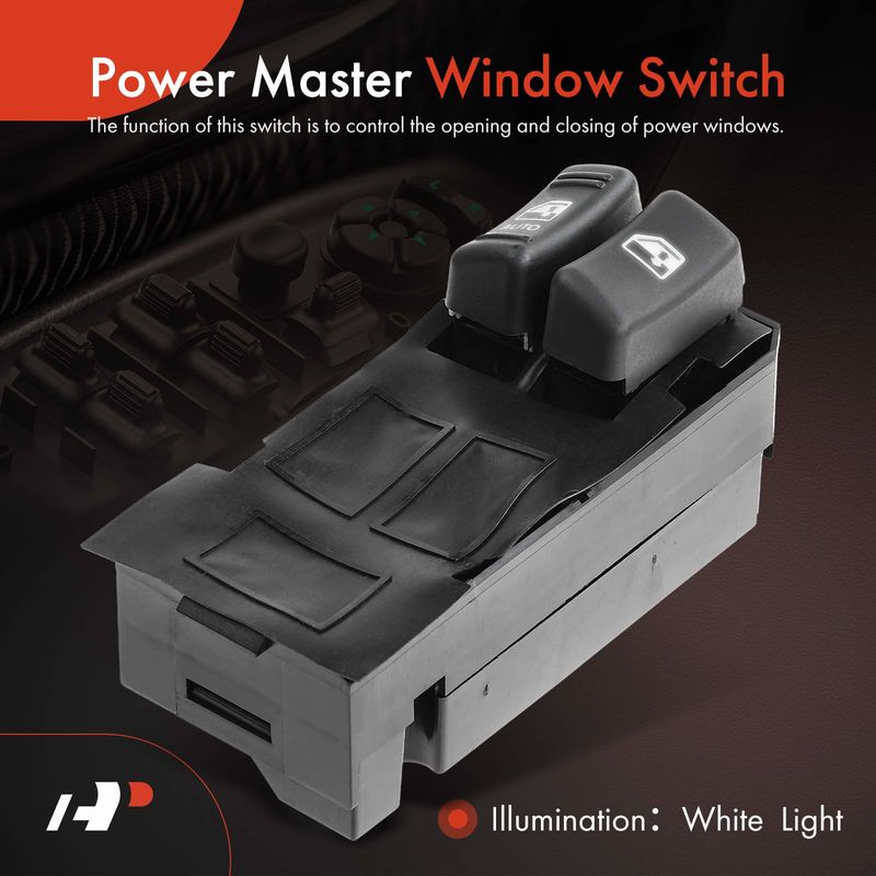 Front Driver Power Window Switch for Chevrolet Astro GMC Safari 1996-2005 2 Button