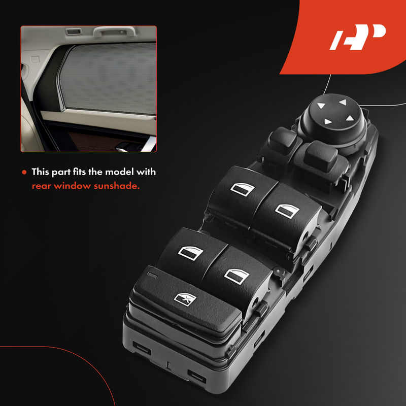 Front Driver Power Window Switch for BMW 528i 530i 540i 550i 650i M5 X3
