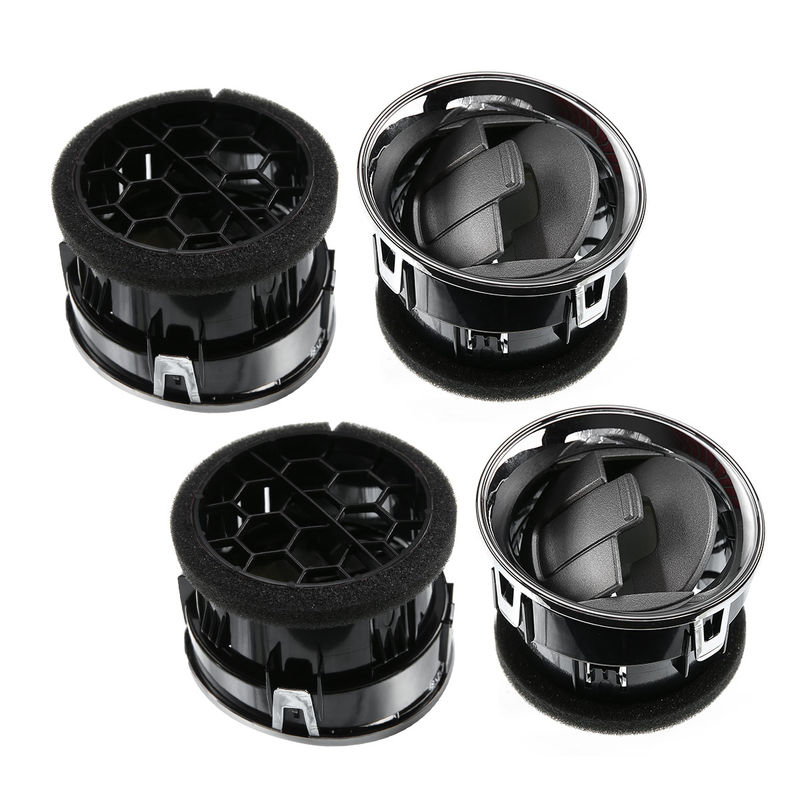 4x Chrome & Gray AC Heater Dash Air Vent Louver for Ford F-150 2009-2014