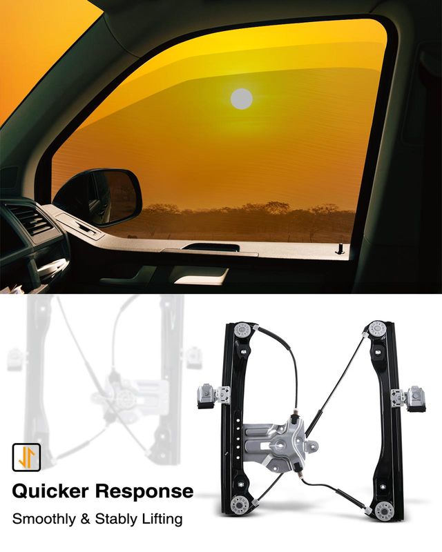 Front Passenger Power Window Regulator without Motor for Chevy Cruze 2011-2012