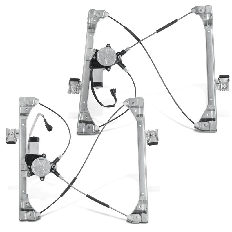 2x Front Power Window Regulator with Motor for Hummer H2 2003-2009 2-pin