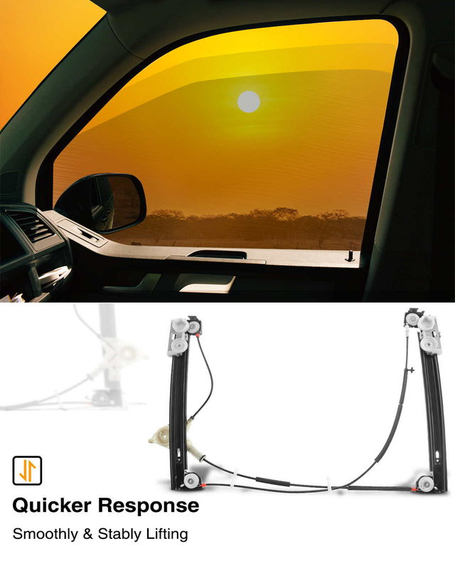 Front Passenger Power Window Regulator without Motor for Mini R52 Cooper 05-08