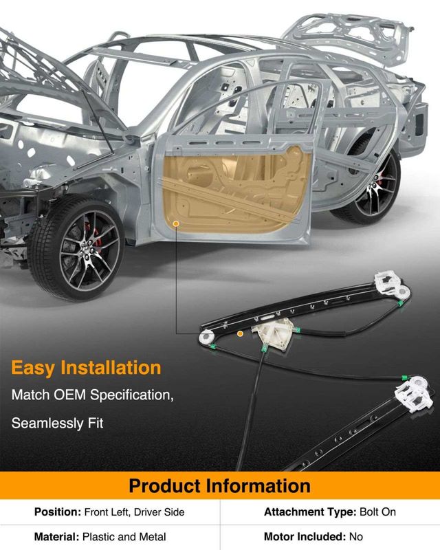 Front Driver Power Window Regulator without Motor for BMW E83 X3 2004-2010