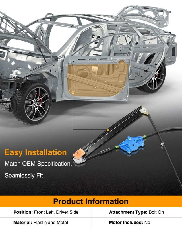 Front Driver Power Window Regulator without Motor for Audi A4 A4 Quattro S4