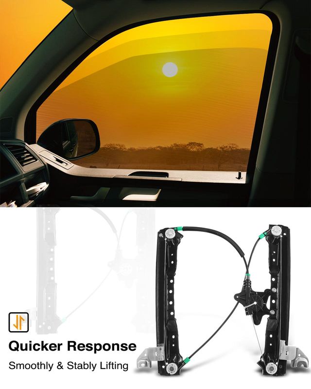 Rear Left Sliding Door Power Window Regulator without Motor for Chrysler Town & Country