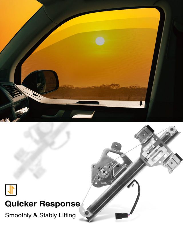 Rear Passenger Power Window Motor & Regulator Assembly for Hummer H3 2006-2010 H3T