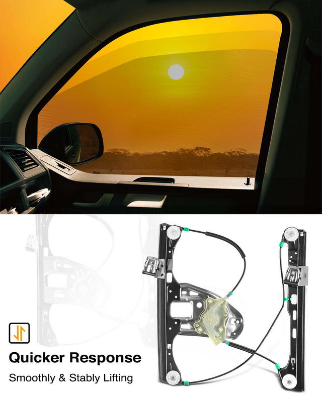 Front Passenger Power Window Regulator without Motor for Mercedes-Benz W203 C230
