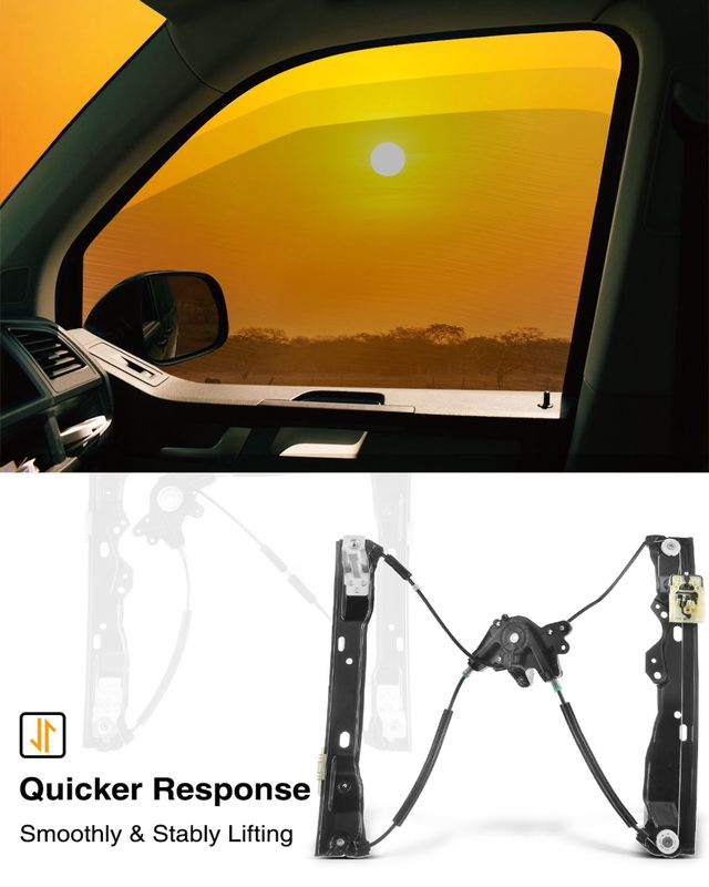 Front Passenger Power Window Regulator without Motor for Ford Focus 2012-2019