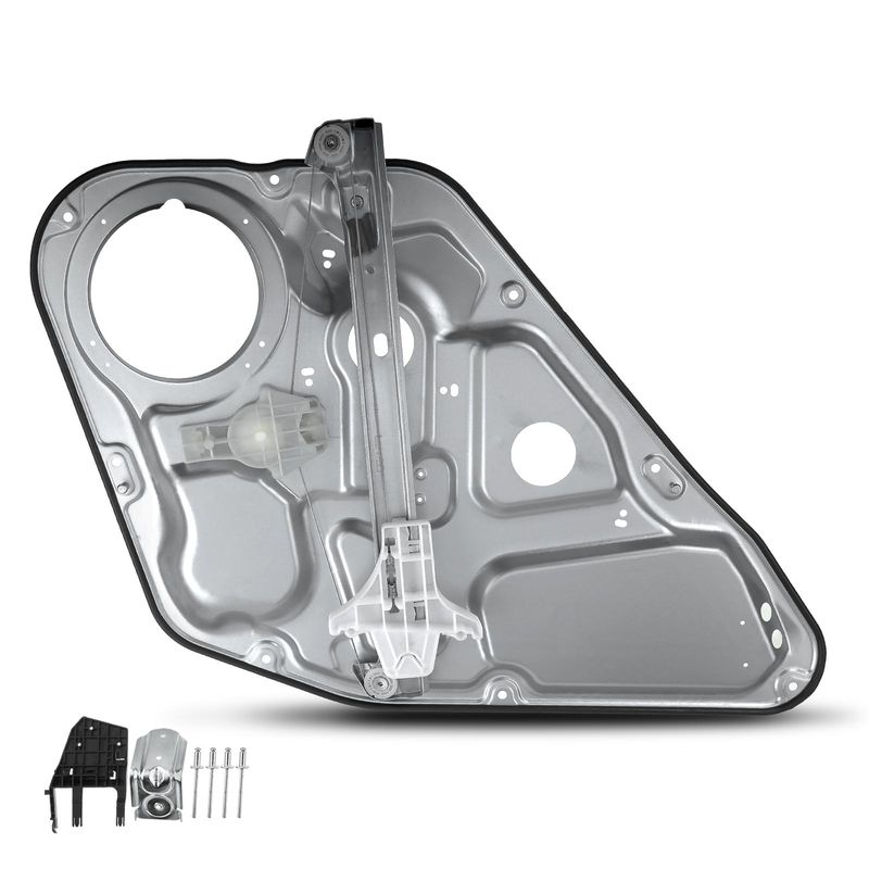 Rear Driver Power Window Regulator with Panel for Hyundai Sonata 2006-2010