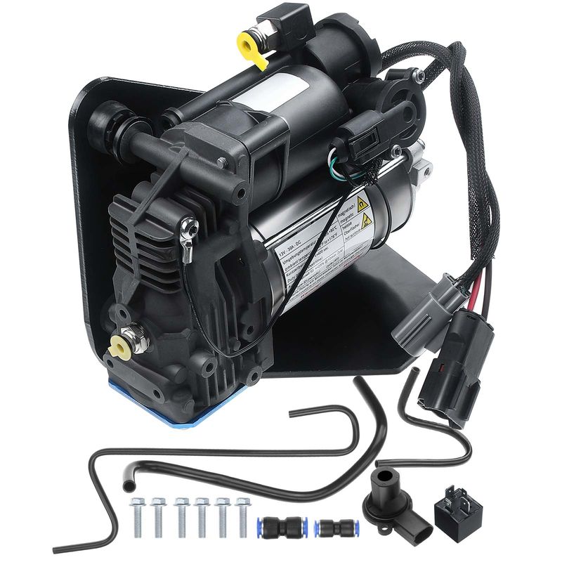 Air Suspension Compressor with Bracket for Land Rover LR3 2005-2009 LR4