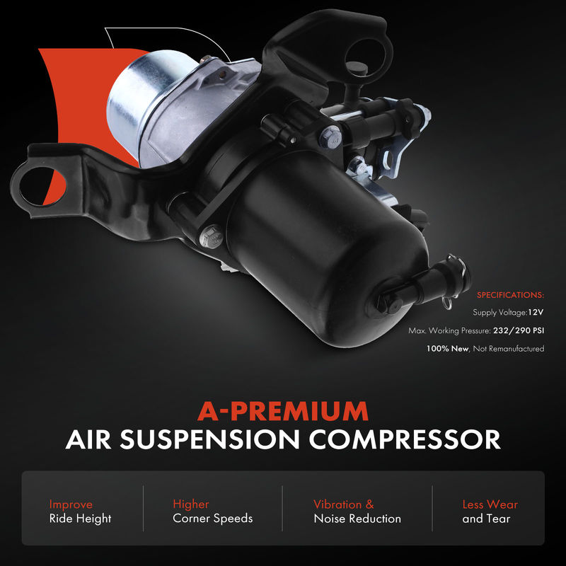Air Suspension Compressor with Bracket for Lexus RX350 RX450h 2010-2015 V6 3.5L