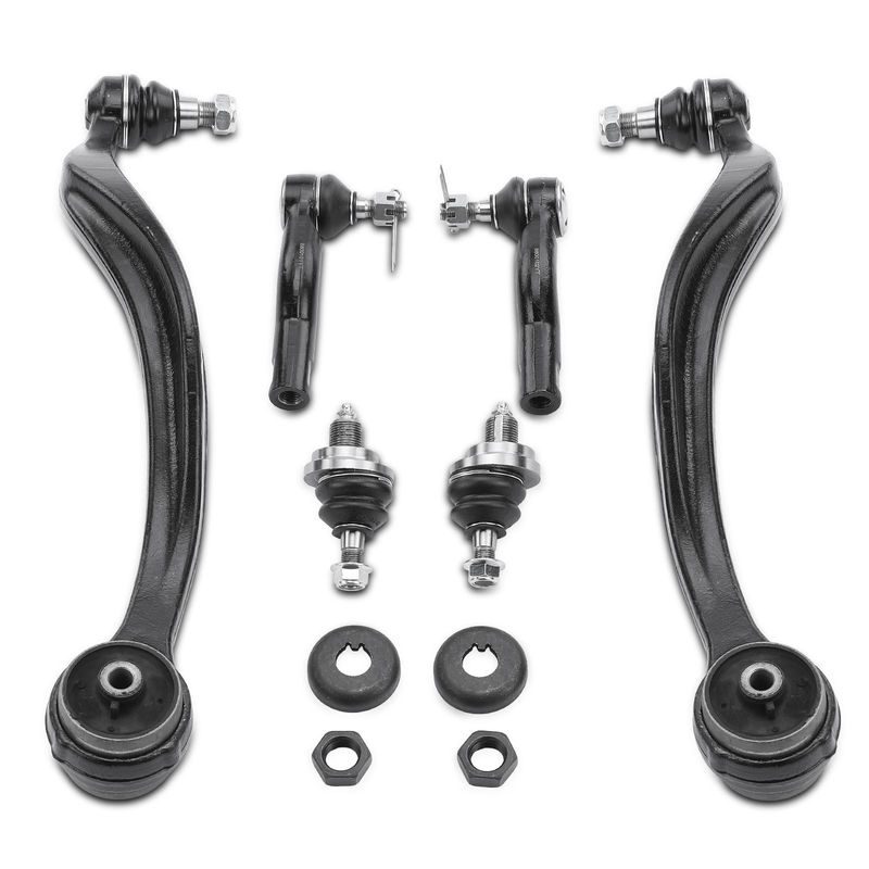 6x Control Arm & Ball Joint Tie Rod End for Ford Fusion 06-09 Lincoln MKZ