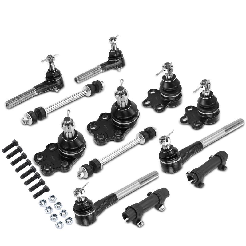 12x Stabilizer Bar Link & Tie Rod End & Ball Joint for Dodge Ram 1500 2000-2001