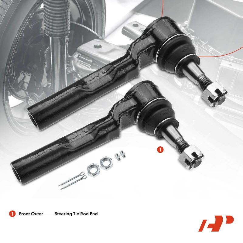 Power Steering Rack & Pinion & Outer Tie Rods for Chevy Silverado Sierra 1500 2WD