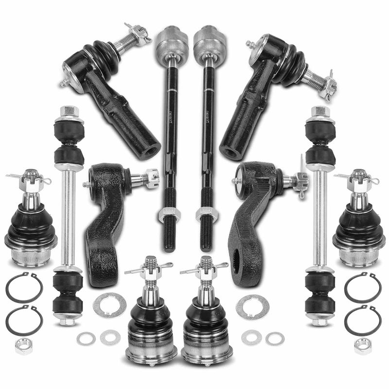 12x Tie Rod End & Ball Joint & Idler & Pitman Arm for Chevrolet Express 2500 GMC