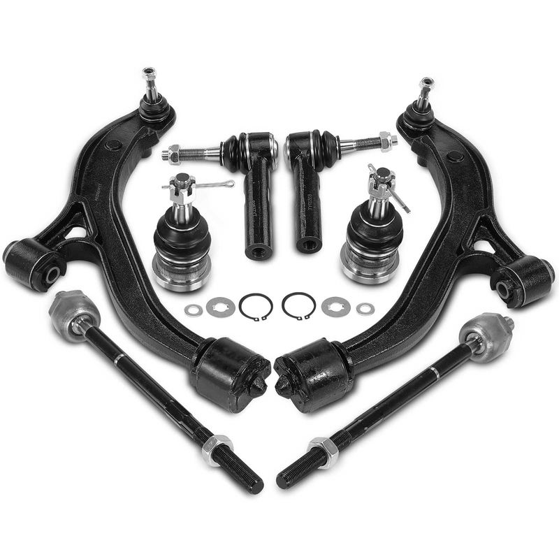 8x Control Arm & Ball Joint Tie Rod End for Dodge Grand Caravan Chrysler Voyager
