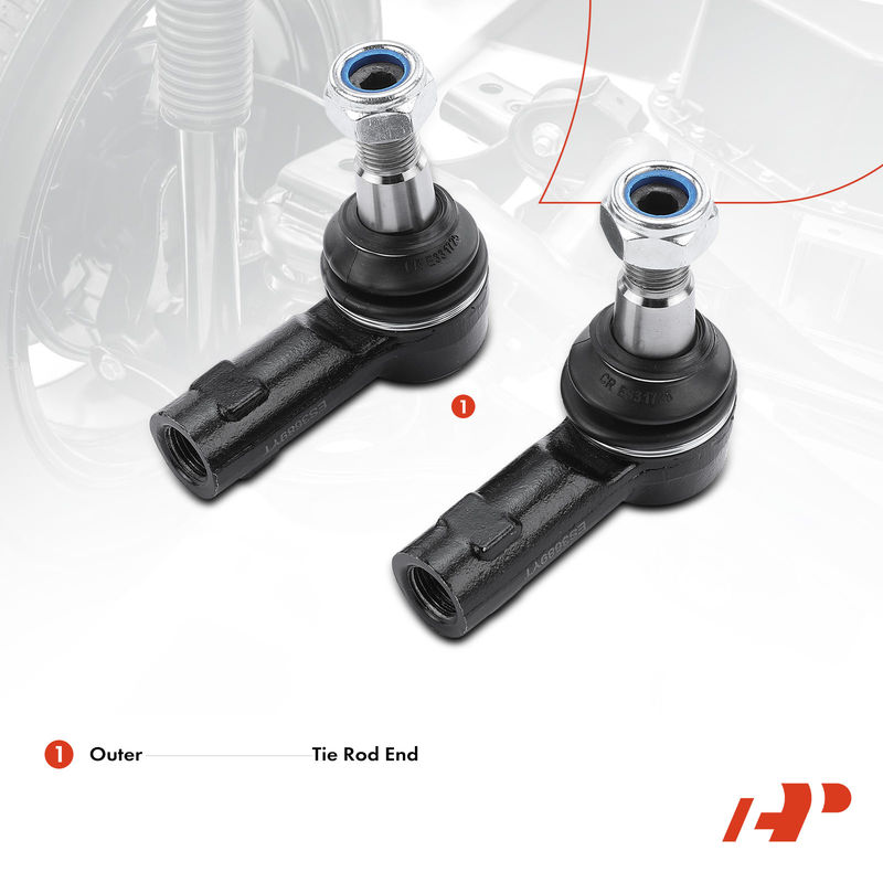 2x Outer Tie Rod End for Dodge Sprinter 2500 Freightliner Sprinter 3500 2002-2006