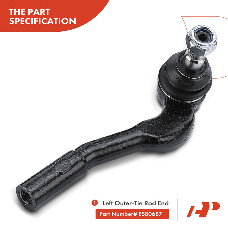 2x Outer Tie Rod End for Mercedes-Benz C230 C32 AMG CLK500 G63 AMG SLK55 AMG