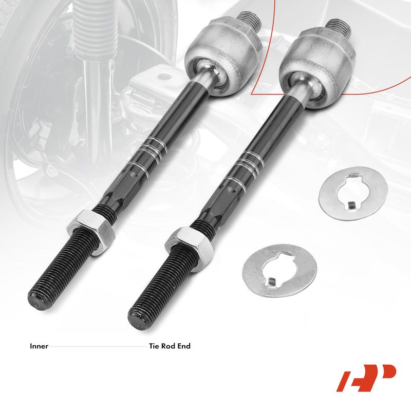 2x Inner Tie Rod End for Ford Fusion Edge GT Lincoln Continental MKX MKZ