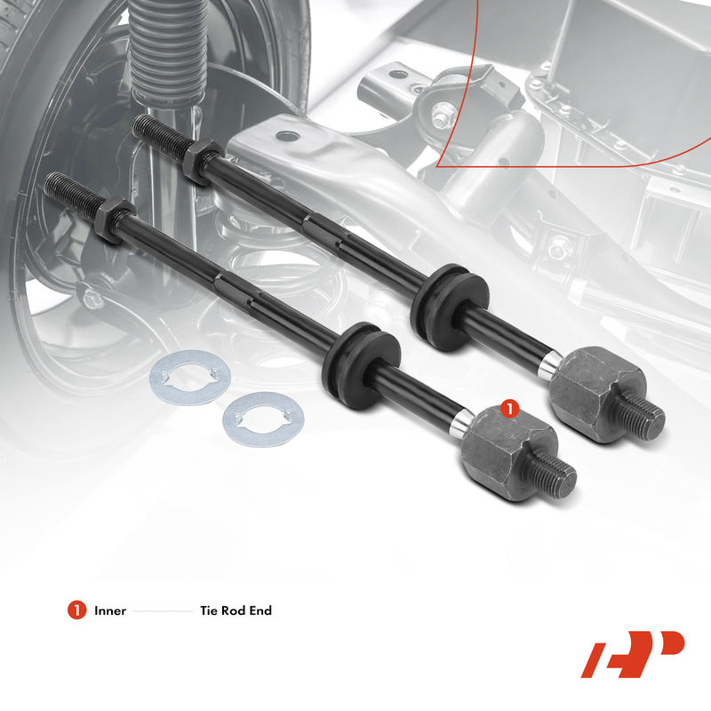 2x Inner Tie Rod End for Volkswagen VW Beetle 98-10 Golf 99-06 Jetta 99-05