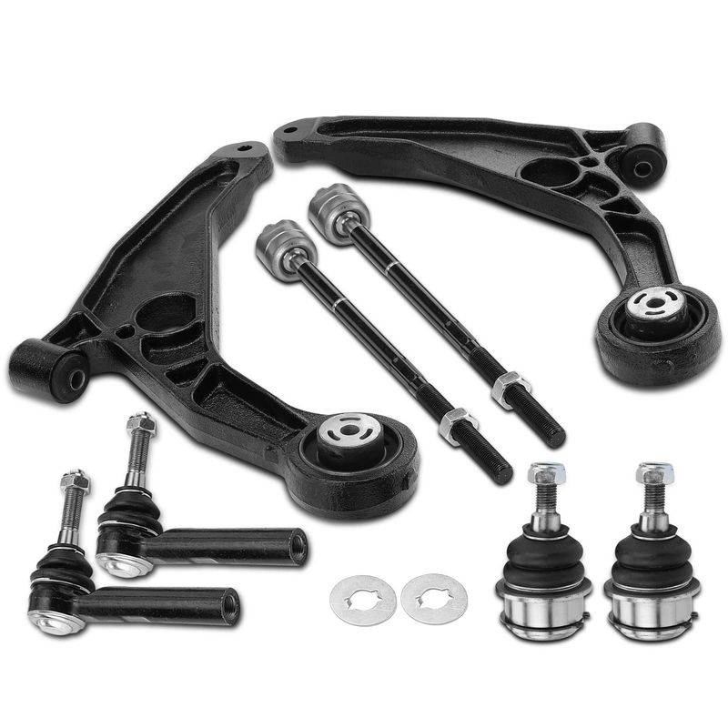 8x Control Arm & Tie Rod End for Dodge Avenger 08-11 Chrysler Sebring 07-09