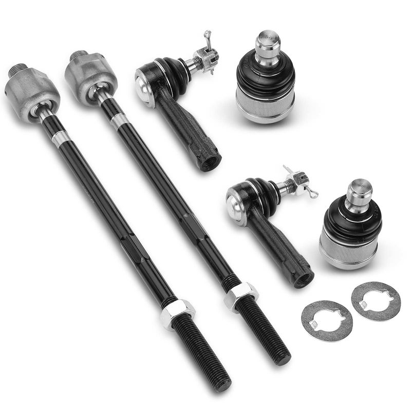 6x Inner & Outer Tie Rod End & Ball Joint for Mazda MX-6 1993-1997