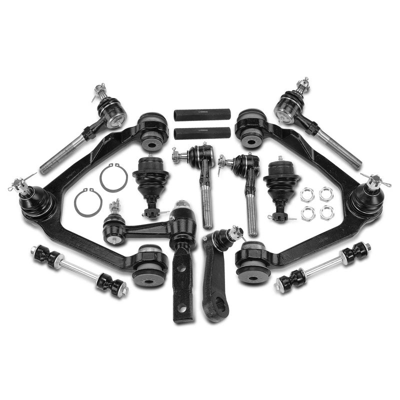 14x Control Arm with Ball Joint Sway Bar Link Tie Rod End for Ford F-150