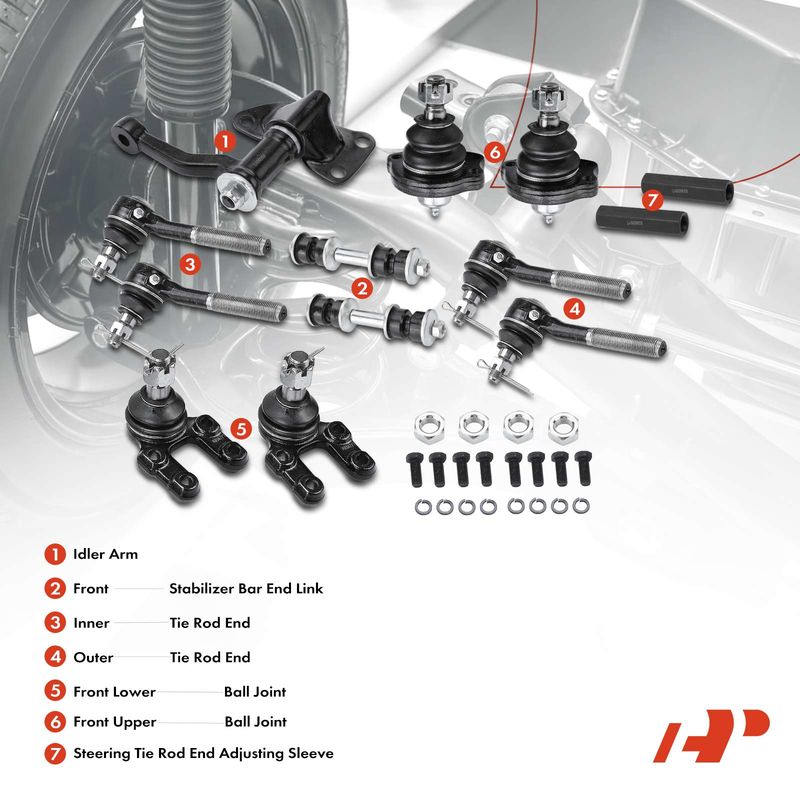 13x Idler Arm Stabilizer Bar End Link Tie Rod End for Nissan Pathfinder 93-95