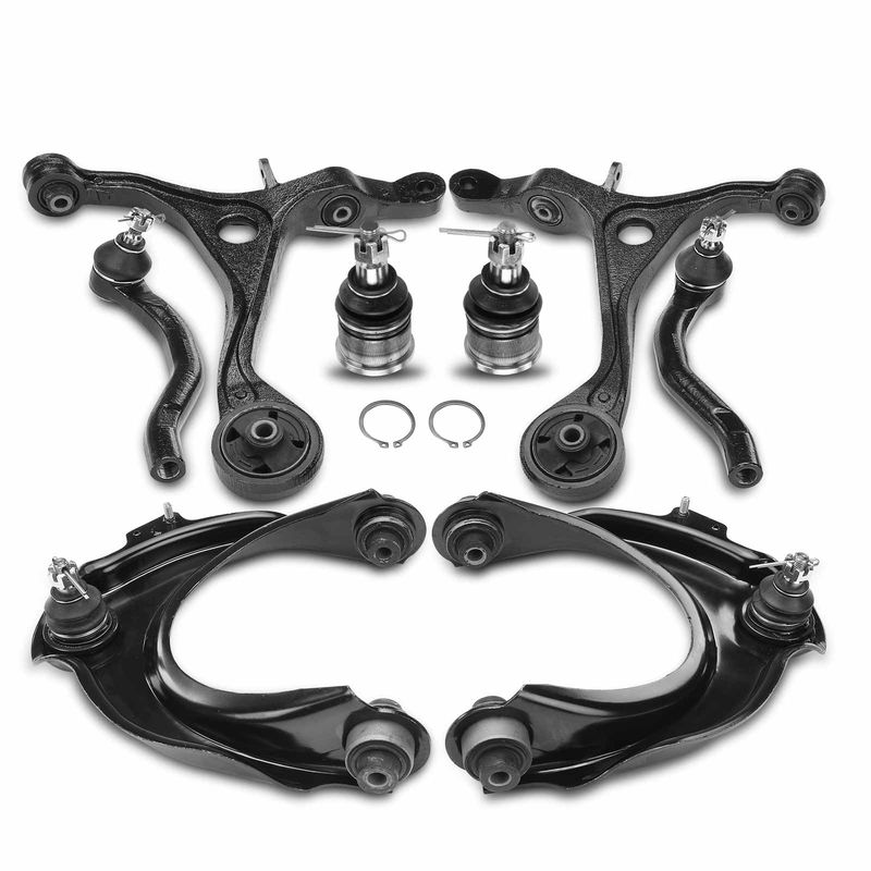8x Control Arm with Ball Joint Tie Rod End for Acura TSX 04-08 Honda Accord 03-07