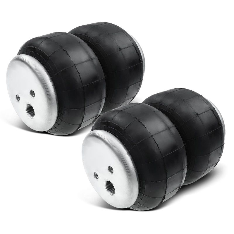 2x Air Suspension Spring Bags for D2500 Single Port 1/2In. npt Heavy Duty Trucks