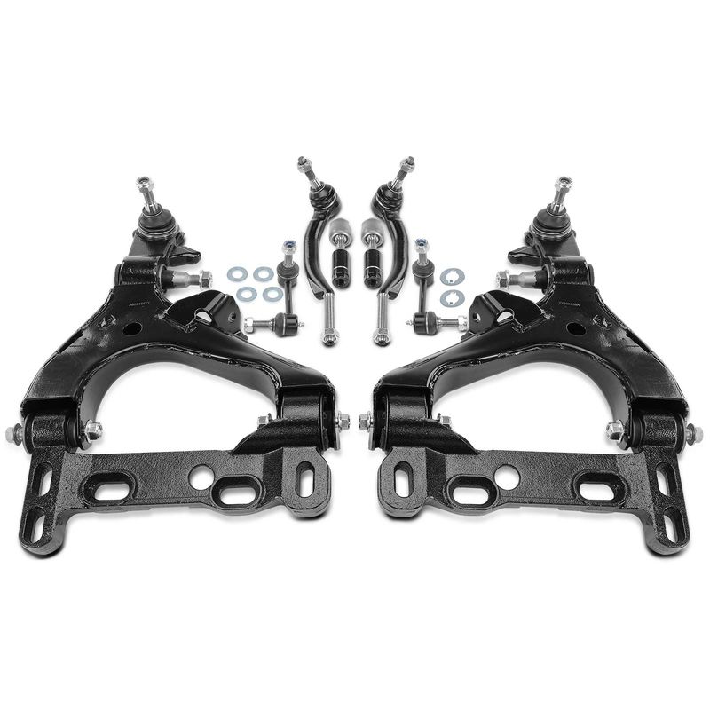8x Control Arm & Sway Bar & Tie Rod for Buick Rainier Chevy Trailblazer GMC