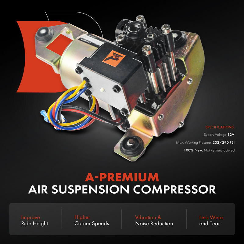 Air Suspension Compressor without Bracket for Cadillac Escalade 02-14 Chevy GMC