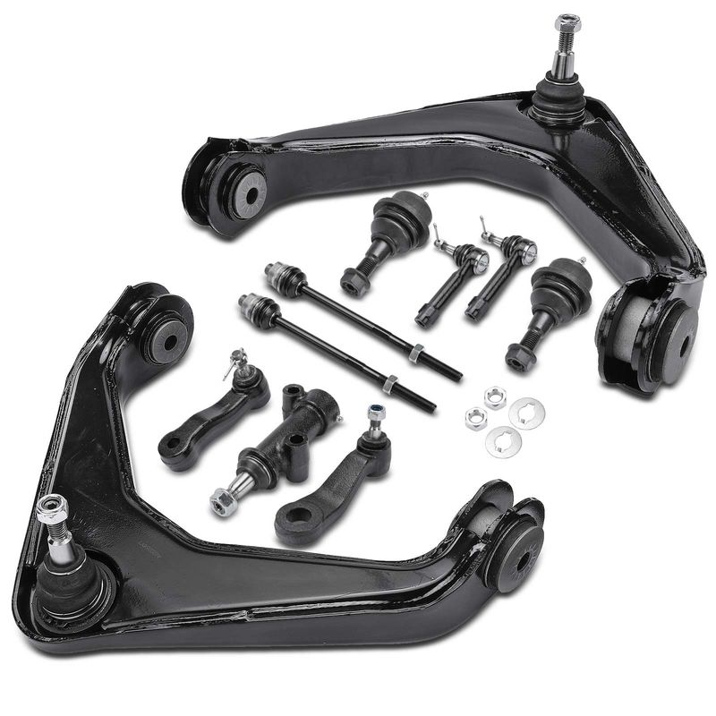 11x Control Arm with Ball Joint & Tie Rod End for Chevy Silverado 2500 GMC 4WD