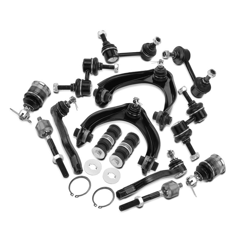 12x Control Arm with Ball Joint & Tie Rod End & Sway Bar Link for Honda Civic