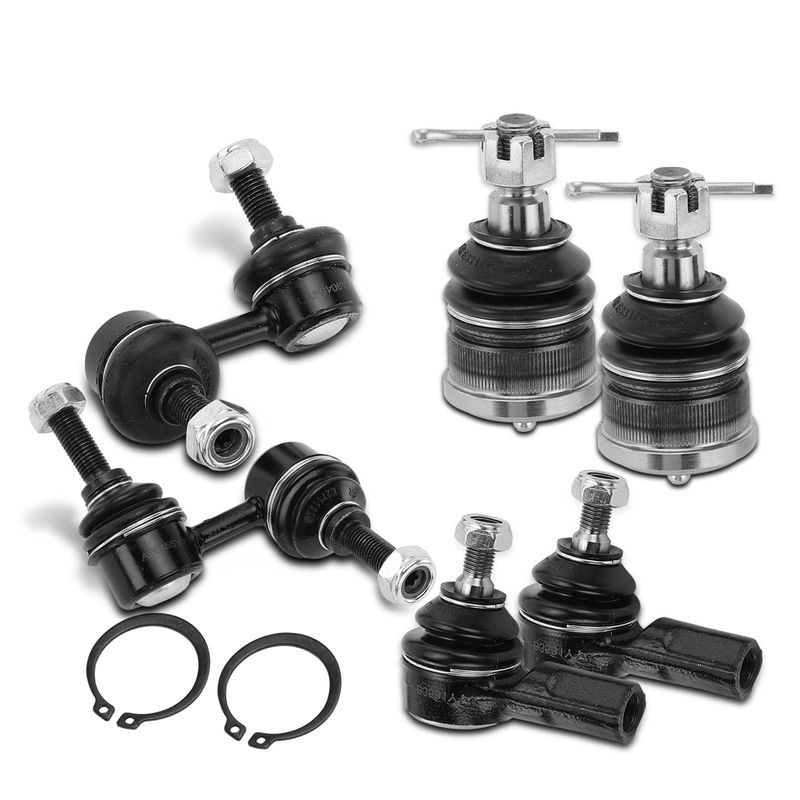 6x Stabilizer Bar Link & Tie Rod End & Ball Joint for Acura EL Honda Civic