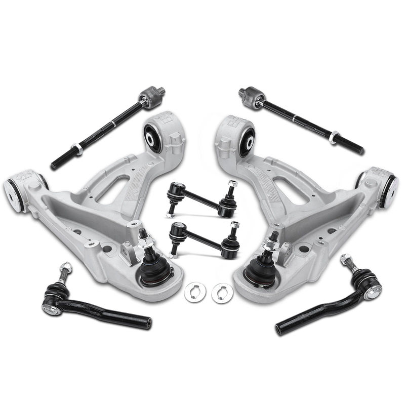 8x Control Arm with Ball Joint Sway Bar Link Tie Rod End for Cadillac CTS