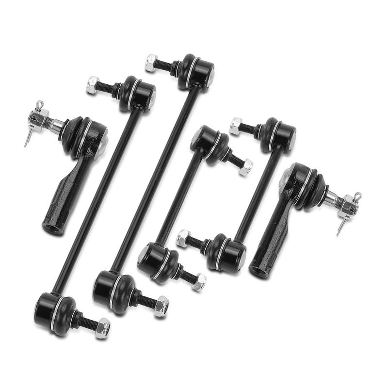 6x Sway Bar Link & Tie Rod End for Mazda Protege 2001-2003 Protege5
